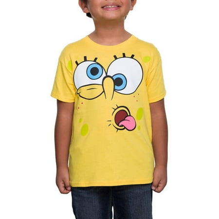 Spongebob Silly Big Face Boys Tee - Walmart.com