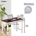 thumbnail image 3 of Mubson Escritorio para Oficina o Estudio con Amplia Superficie de 100x50 de Madera MDF. Mesa para Laptop. Escritorio Gamer Mubson  Minimalista, 3 of 7
