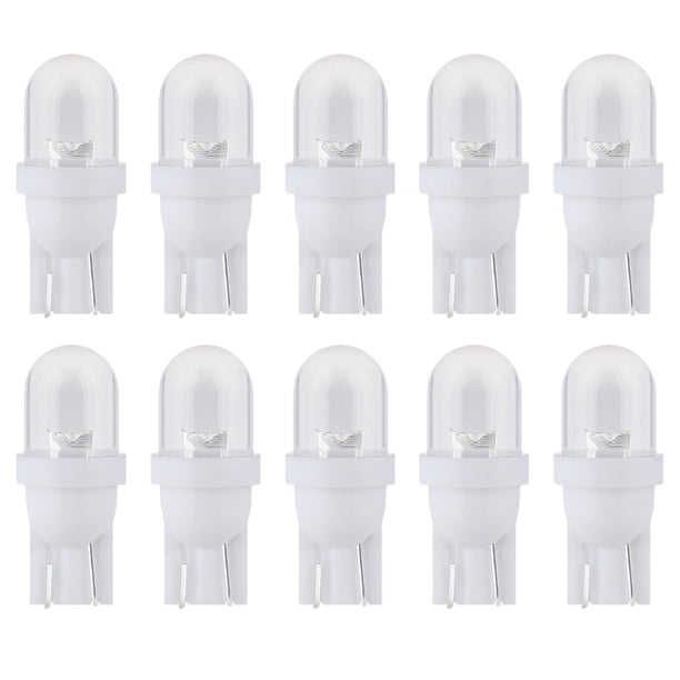 Bombilla De Luz De Cuña De Coche 10 Uds T10 luces de liquidación automáticas 12V 1W luz de lectura LED para coche (blanco)