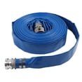 thumbnail image 2 of Pump Discharge Hose, Easy Installation PVC Blue Lay Flat Hose High Pressure  for Garden, 2 of 8