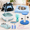 Blue-Classic-Medium, variant on Dark Blue Classic Medium 10-Piece Kitten Starter Kit for Indoor Cats