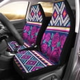 thumbnail image 2 of RYLABLUE Set of 2 Car Seat Covers Roses Colorful Squares Universal Auto Front Seats Protector Fits for Car,SUV Sedan,Truck, 2 of 5