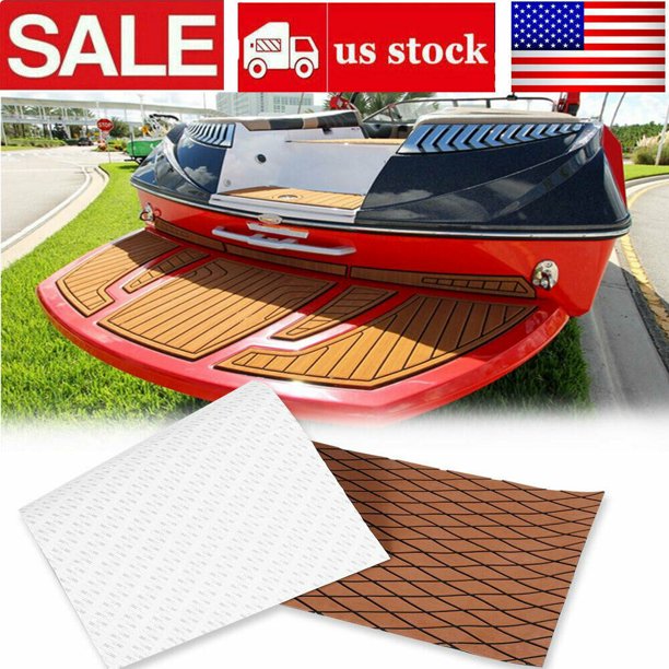 EVA Thick Boat Marine Deluxe Flooring Mat Faux Teak Decking Yacht Car