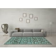 thumbnail image 3 of Ahgly Company Indoor Rectangle Persian Light Blue Traditional Area Rugs, 2' x 4', 3 of 4