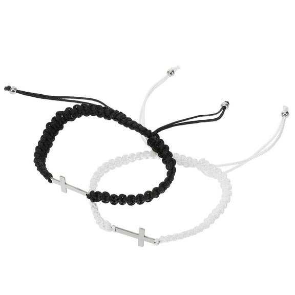 KONTONTY Hand Woven Bracelet Elegant Style for Wedding 2Set 2.2x2.2x0.2in