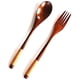 thumbnail image 5 of Cuchara japonesa de madera de 9 pulgadas, 16 Uds., Compatible con juego de tenedor, vajilla de cocina, cubiertos de madera Natural, cena de madera Cu, 5 of 5