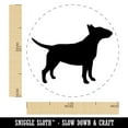 thumbnail image 2 of Bull Terrier Dog Solid Self-Inking Rubber Stamp Ink Stamper - Blue Ink - Medium 1 Inch, 2 of 7