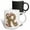 Multicolor, variant on 3drose, Pink and Image of Gold Floral Monogram Initial R, 11oz Mug