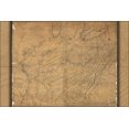 thumbnail image 1 of 24"x36" Gallery Poster, map kentucky tennessee indiana illinois 1778 p2, 1 of 1