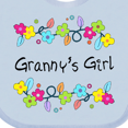 thumbnail image 4 of Inktastic Grannys Girl Bright Flowers Girls Baby Bib, 4 of 4
