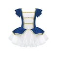 thumbnail image 3 of iiniim Girls Christmas Elf Santa Claus Dance Tutu Dress Ballet Figure Ice Skater Dancewear Royal Blue 16, 3 of 7