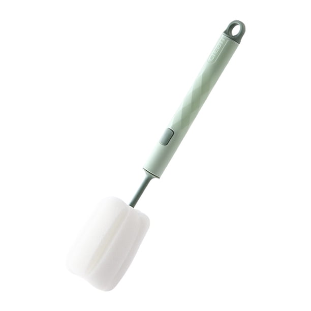 Cepillo ajustable para botellas - PP + esponja, mango largo, para limpieza de vasos