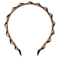 thumbnail image 4 of Tayshia by Scunci Twisted Faux-Leather No-Squeeze Fashion Headband, Brown, 4 of 6