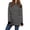 Black, variant on Baqcunre Womens Sweaters Women's Autumn And Winter Casual Loose Fitting Long Sleeved Round Neck Mid Length Hem With Split Stripe Patchwork Sweater Hoodies For Women Womens Fall Tops Black L