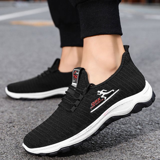 Zapatos de otoño transpirables de malla voladora para hombre, zapatos deportivos de ocio, cómodos para correr, zapatos para adolescentes, zapatos para hombre