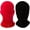 Black+Red, variant on 2 Pack Halloween Hat 2nd Skin Masks, Spandex Hood for Unisex Cloth