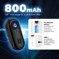 thumbnail image 6 of Varnock Hd Action Camera, Mini 4k Varnock Action Camera Accessories with 120° Wide-Angle Lens, Long Battery Life, 9 Mounting Accessories for Travel & Outdoor (Black), 6 of 8