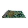 thumbnail image 2 of Ahgly Company Indoor Rectangle Persian Turquoise Blue Traditional Area Rugs, 2' x 4', 2 of 4