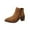 Brown, variant on Womens Boots Women's Fashion Casual Winter Ankle Boots Solid Color Pointy Side Zipper Chunky Heel High Heel Ankle Boots