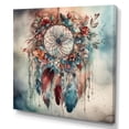 thumbnail image 2 of Designart "Pink And Blue Narratives Of Boho Inspiration I" Boho Feather Canvas Wall Art, 2 of 5