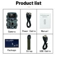 thumbnail image 2 of 4K 30MP Trail Camera IP66 Waterproof Huntings Camera with 120° Wide Angle No Glow Night Vision Support Photo Video Motion Activated for Wildlife Monitoring, 2 of 8