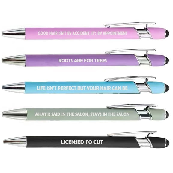 Or Something Set of 5 Pens Gift Hairstylist Hairdresser (Set A)