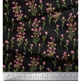 thumbnail image 2 of Soimoi Velvet Fabric Flower Watercolor Printed Fabric 1 Yard 58 Inch Wide, 2 of 3