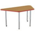 thumbnail image 6 of ECR4Kids 30in x 60in Trapezoid Contour Thermo-Fused Adjustable Activity Table Oak/Red/Silver - Super Leg, 6 of 8