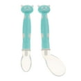 thumbnail image 1 of 2 Piezas De Silicona De Alimentación Sólida Bebé Vajilla Suave Suministros De Aprendizaje Para Recién Nacidos Azul SM SunniMix Cuchara de silicona para bebés, 1 of 8