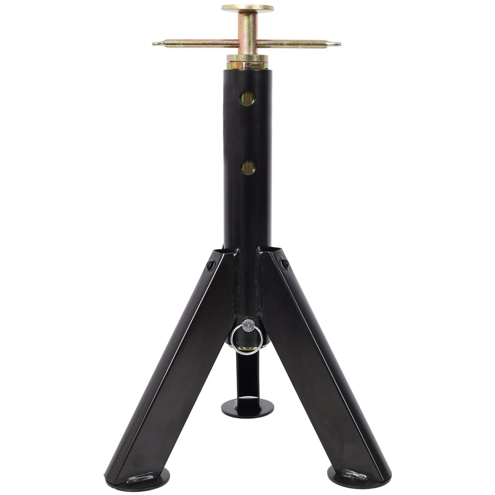 RV Adjustable Telescoping Stabilizer Jack Stand, Supports Stabilizer Jacks,16 to 30 Inches Adjustabe Height, 6,000 Pound Capacity, Black 1 Pair