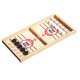 thumbnail image 4 of Juego de mesa de Hockey de madera, juego de de batalla de escritorio, juego de disco rápido para niños y adultos, juego de fútbol para fiestas L Rojo con 10 Ajedrez, 4 of 9