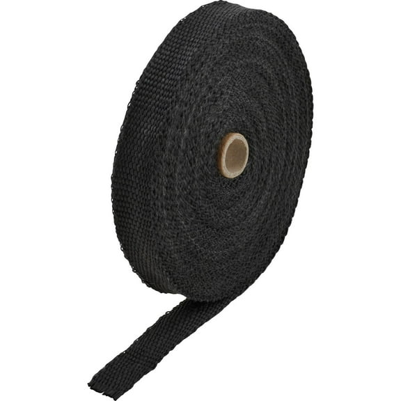 Header and Exhaust Wrap, 1 Inch x 50 Ft, Black Color
