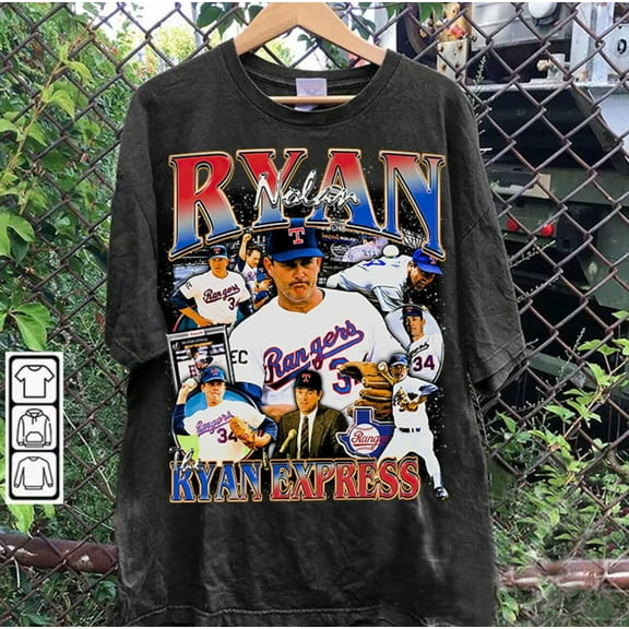 Vintage 90s Graphic Style Nolan Ryan T-Shirt, Game Day Shirt