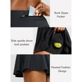 thumbnail image 4 of Demotime Women's Tennis Skirts High Waisted Tummy Control Pleated Athletic Skorts for Woman, 4 of 5