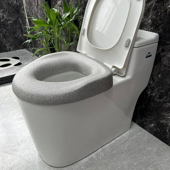 Toilet Seat Riser - Adds 3 Inch of Height to Toilet - with 300 Pound Weight Capacity,no installation,for Seniors Adults Elderly Handicap Disabled Fits Most Standard and Elongated Toilets