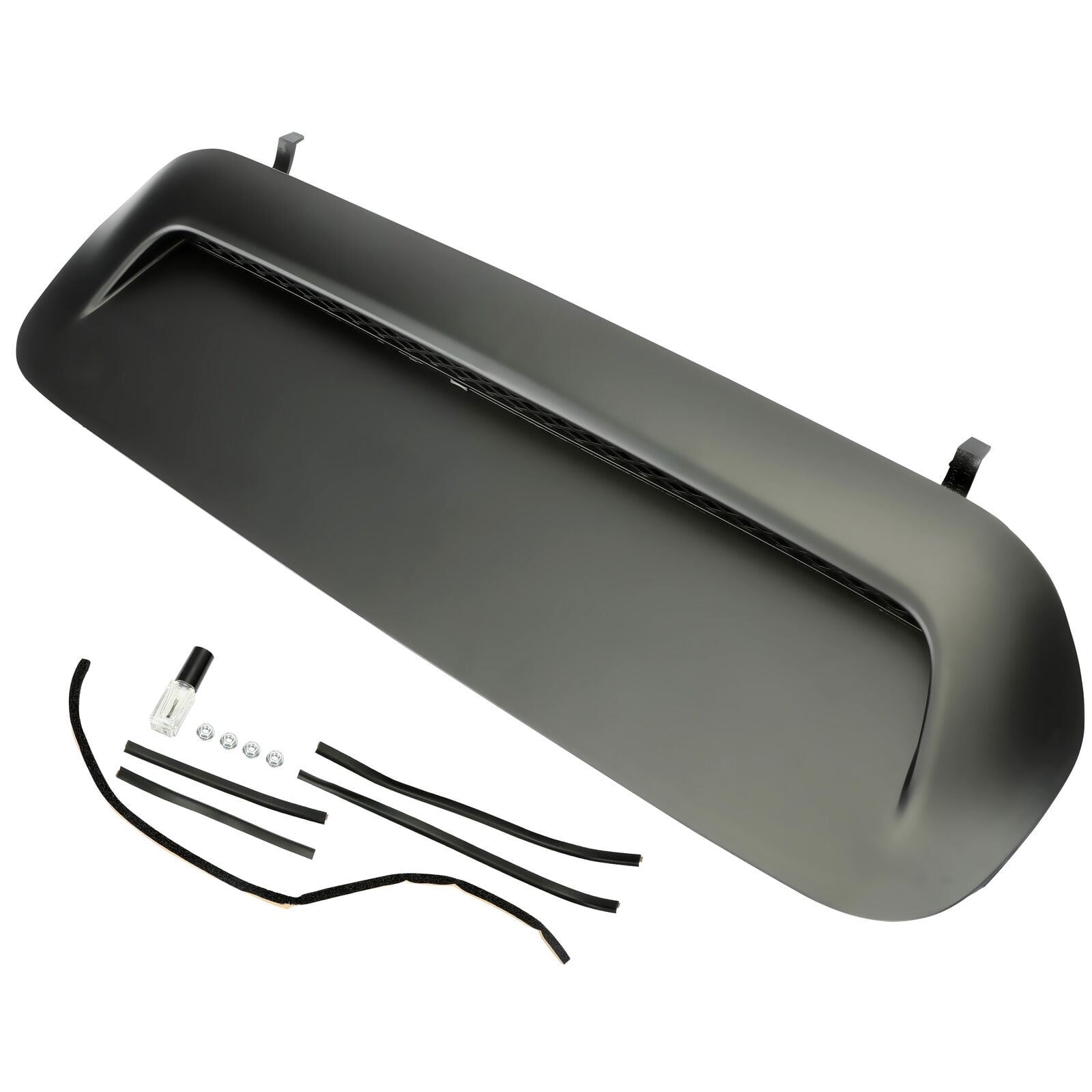 Kojem Front Upper Hood Air Scoop Bulge Insert Kit for 2010-2022 Toyota 4Runner TRD PRO 2012-2015 Toyota Tacoma Painted- Black