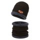 thumbnail image 1 of 1 gorro de terciopelo de punto cálido para adultos, color marrón, esencial para deportes al aire libre en invierno, multicolor opcional, 1 of 5