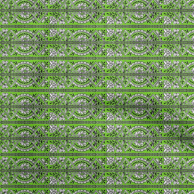 oneOone Cotton Poplin Twill Green Fabric Block Sewing Craft Projects Fabric Prints By Yard 56 Inch Wide-L8