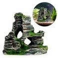 thumbnail image 2 of Mountain View Aquarium Rock Cave Tree Bridge Fish Tank Ornament Rockery Decor, 2 of 5