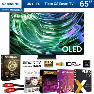 Samsung QN65S90DAFXZA 65 Inch OLED 4K Smart TV 2024 Bundle with Tech Smart USA Premiere and 1 YR CPS Enhanced Protection Pack