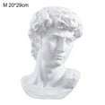 thumbnail image 6 of Ludlz Classic Greek David Head Resin Sculptures and Statues, Home D茅cor Office D茅cor, Michelangelo David Bust Figurine Sculpture Statue Sketch Practice Model Figurine Home Decoration, 6 of 6