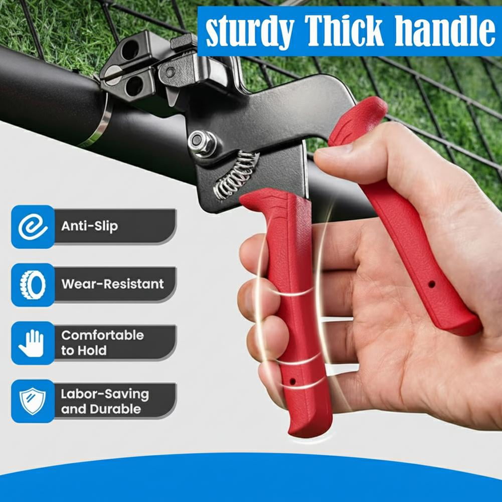 Metal Zip Tie Tool, Heavy Duty Zip Tie Cutter, Fasten and Cut Stainless Steel Cable Ties, for Outdoor Chain Link Fence Ties, Exhaust Pipe and Cables