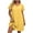 Yellow, variant on Smsaxvxz Summer Plus Size Dresses for Women 2026 Short Sleeve V Neck T-Shirt Dress Casual Solid Loose Flowy Midi Sundress Yellow 5XL
