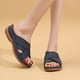 thumbnail image 5 of Moda tacón alto desgaste exterior boca de pescado hueco señoras zapatillas plataforma cuña sandalias mujeres Wmkox8yii  ytu6296, 5 of 8