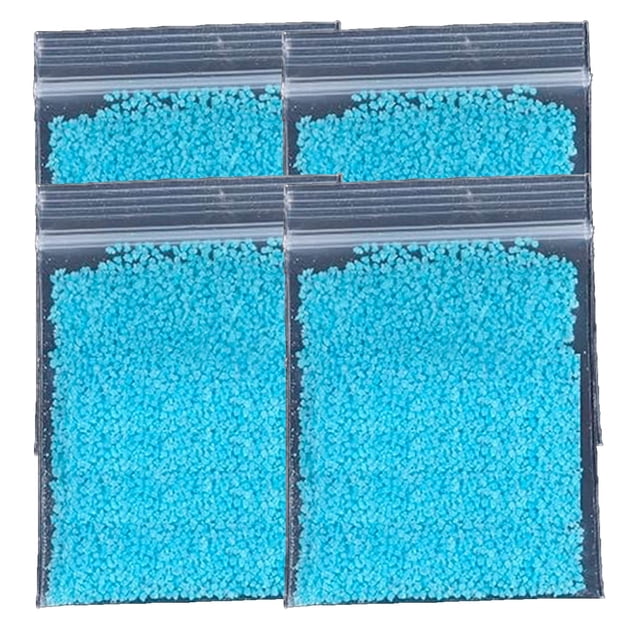 Arena Luminicente LumaSandBlue 4Pzas Azul Absorción 20-30 min. Duración 2 Hrs. Arcilla Púrpura.