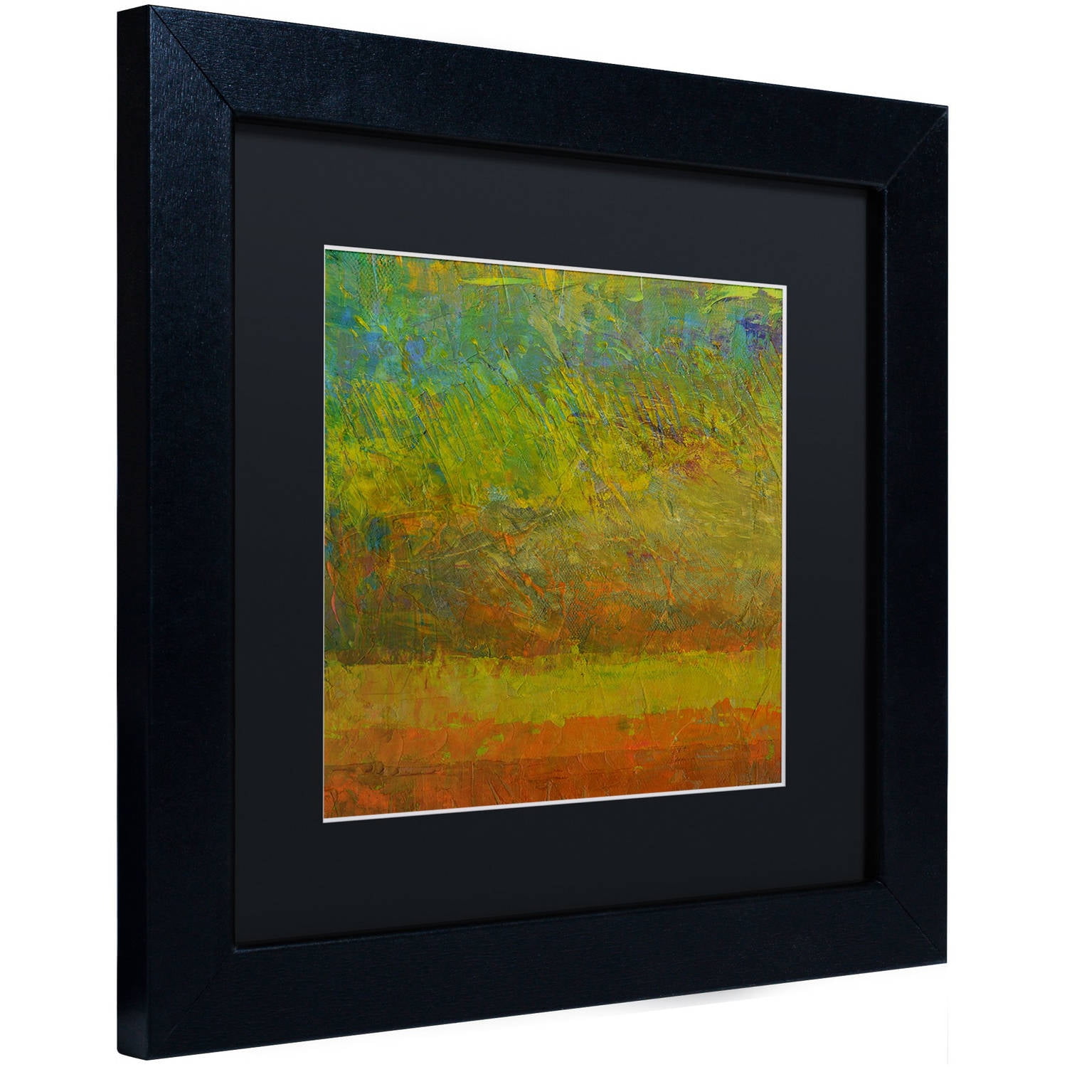 Trademark Fine Art "Golden Dawn" Canvas Art by Michelle Calkins, Black Matte, Black Frame