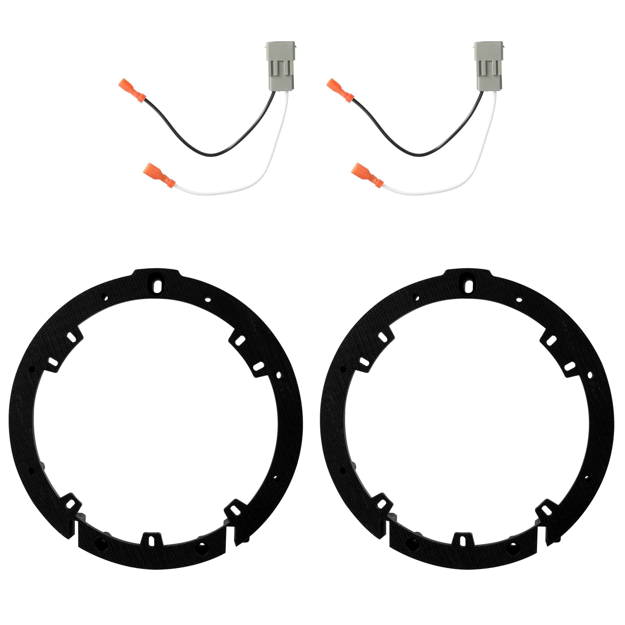 Metra 82-Hd2 Aftermarket Speaker Adapter And Speaker Wire Harness Combo Kit For Honda 2006-2020 (Ront Or Rear Location) (Black)