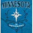 thumbnail image 2 of Cute Minnesota North Star Floral MN Women's Graphic T Shirt Tees Brisco Brands L, 2 of 6