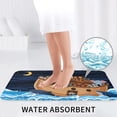 thumbnail image 6 of Bathroom Rugs Sets 3 Piece - Ocean Scene with Noah's Ark Absorbent Non Slip Bath Mats, U-Shape Toilet Lid Cover, Contour Mat, Soft Washable Shower Mats Bath Rug Mat for Bathroom Tub Toilet, 6 of 7
