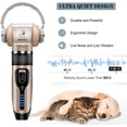 thumbnail image 4 of Dog Clippers,Professional Dog Grooming Kit, Cordless Dog Grooming Clippers for Thick Coats, Dog Hair Trimmer, Low Noise Dog Shaver Clippers, Quiet Pet Hair Clippers Tools for Dogs Cats, 4 of 7